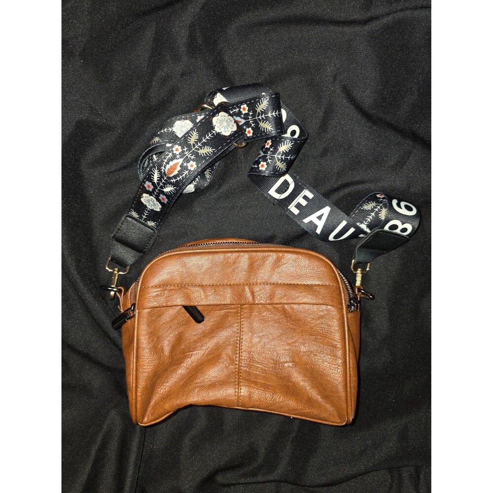 Real leather dutch print crossbody bag purse handbag shoulder bag hobo bag!